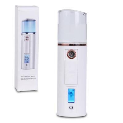 China Portable Ionic Facial Steam Humidifier Spray Moisturizer Moisturizer Nano Mist Sprayer for sale