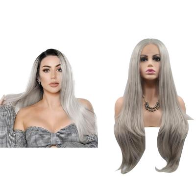 China Lace Front Synthetic Hair Wig, Unprocessed Full Lace Swiss Glueless Full Lace Synthetic Hair Wig for sale