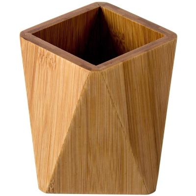 China Bamboo Pen Holder Stand Pen and Pencil Cup for Office for sale