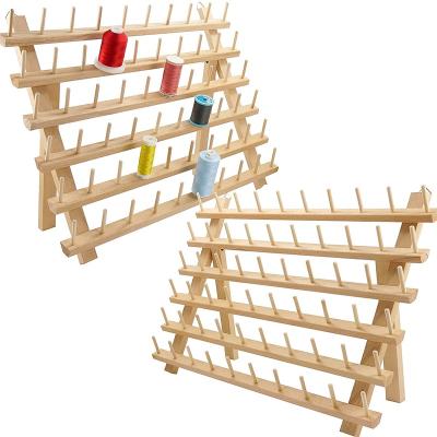 China Wire Rack Wire Holder Organizer Wooden Spools Stored Wooden Spools Organizer for sale