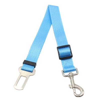 China 2021 New Fast Release Multi-Color Removable Adjustable Nylon Pet Seat Belt Car Dog Cat Seat Belt for sale