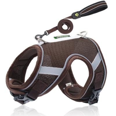 China 2021 Reflective Hot Sale Luxury Dog Harness Walking Set Polyester Supplies for sale