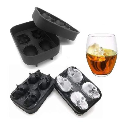 China Customized viable free reusable ice hockey large frozen black silicone ice ball maker bpa free mold for sale