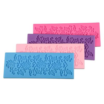 China New Viable Silicone Lace Mat Fondant Tools Cake Decorating for sale