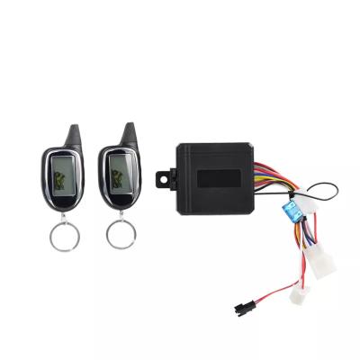 China High Quality Anti-theft Arm Remote Start Stop Function LCD Display Motorcycle Two Way Alarm System for sale