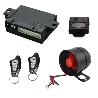 China ARM/DISAMR/MUTE ARM/AUTO REARM car alarm system plastic case for one way DC12V with anti-hijack anti-theft arm to disarm auto center door locking system for sale