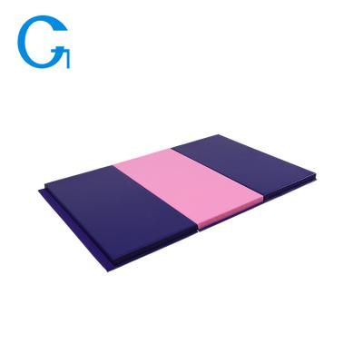 China Lightweight Multi Size And Colors Foldable Thick Folding Gym Exercise Mat for sale