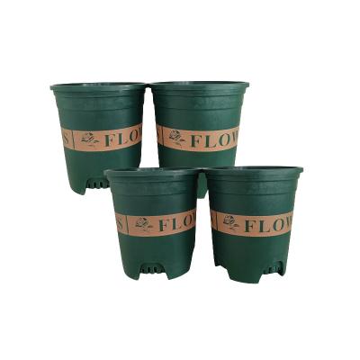 China Environmental friendly factory supply gallon flower pots round plastic plant pot plastic flower pot for sale