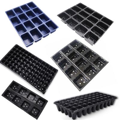 China Environmental Friendly Manufacturers Supply Affordablegarden Seedling Nursery Tray Trays for Production Seedling for sale