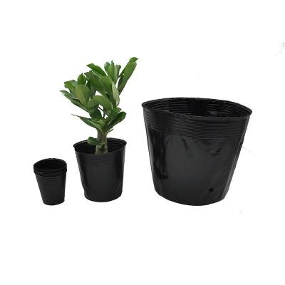 China Hot Selling Minimalist At Low Prices Affordable Plastic Nursery Pots Nursery Pot For Cactus Plastic Black for sale