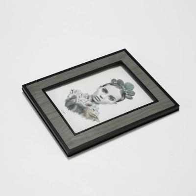 China Classic Wholesale 5x7 Plastic And PU Leather Photo Frame Customized Decorative Photo Frame for sale