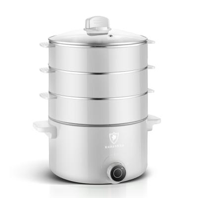 China Household Heating Quickly Save Nutrition 4 Layers Stainless Steel Electric Steam Pot Food Cooker for sale