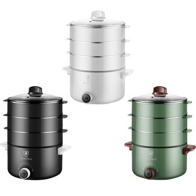 China 4 Layer Stainless Steel Commercial Electric Food Steamer Household Multi Function for sale