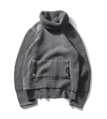 China Wholesale Custom Anti-Wrinkle Mens Long Sleeve Turtle Neck Sweater Sweater Men Knitwear for sale