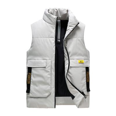 China New Arrive Raincoats Fashion Plus Size Sleeveless Coat Zipper Down Causal Unisex Outdoor Vest Jacket for sale