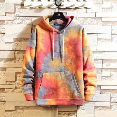 China Hot Selling Luxury Dye Hoodie Anti-wrinkle Vintage Logo Link Long Sleeve Oversized Custom Printing Unisex Sweater for sale