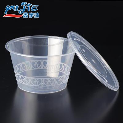 China Disposable Clear Microwavable Rectangle 5 Compartment Plastic Divider Bowl for sale