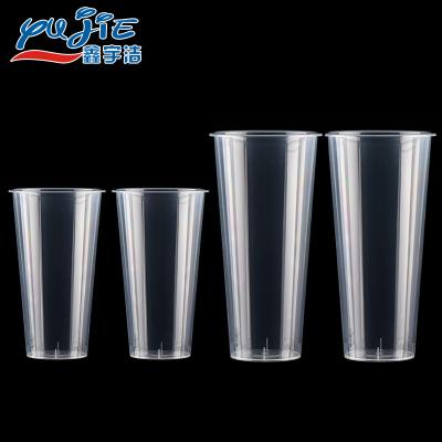 China Single Wall Coffee Clear Disposable Plastic Cups 14 Ounce Cups Plastic Soup Plastic Cup Designs for sale