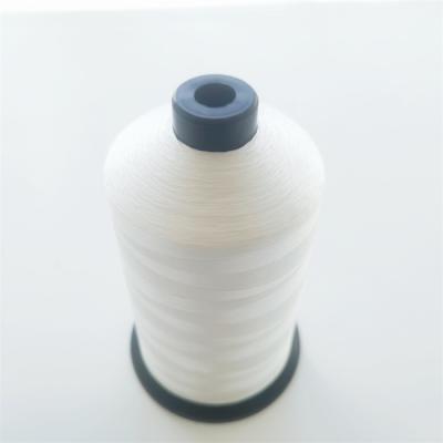 China 500D*3 Extra Strong Polyester Thread Abrasion Resistance White for sale