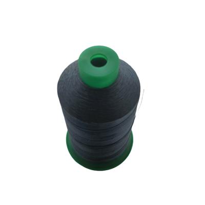 China 1000D/3 1500D/3 Bonded Polyester Thread Heavy Duty Black Thread for sale