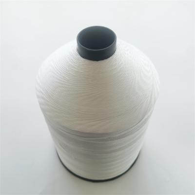 China 630D/3 White Polyester Thread Customized 100 Polyester Sewing Thread for sale