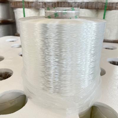 China Flexible Fire Resistant Sewing Thread White Polyester Filament Yarn for sale