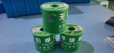 China SAC305 0.8 Mm Tin Lead Free Solder Wire 500g Flux Free Solder Wire Bubble Free for sale