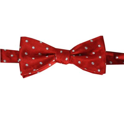 China Various Decoration.Daily life promotional goods using square shape silk tie bow tie for men point pattern for sale