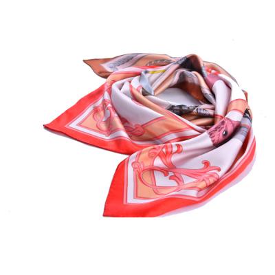 China Square guaranteed quality polyester unique fashion shiny scarves for women shawl elegant for sale