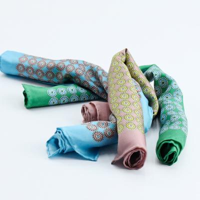 China Decoration.Daily New Life Style Pattern Printed Soft Fabric Women Silk Embroid Scarf for sale