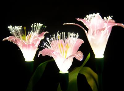 China LED Fiber Optic Lily Lights Wedding Decorative Lights Park Scenic Spots Beautiful And Bright Decorative Lights for sale