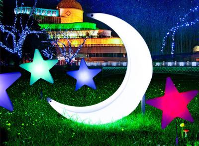 China Crescent Moon Star Landscape Lamp Lawn Grass Courtyard Beautiful Decoration for sale