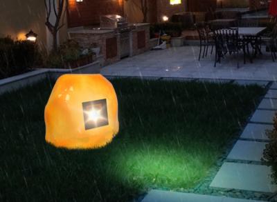 China LED Stone Spot Light Outdoor Lawn Decorative Light Bright Landscape Resin Stone Lamp Garden Light for sale