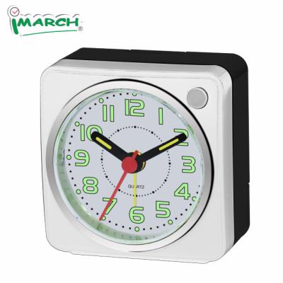 China New Design iMSH v Small Calendars CE White Fashion Beeper Table and Desk Alarm Clock for Kids for sale