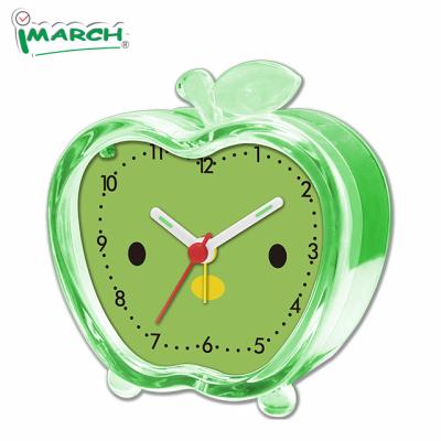 China Calendars iMSH Apple Shape Gift Clock Beeper Alarm Table Alarm Clock for sale