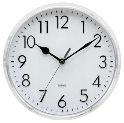 China Antique Style 8inch Round Shape Quartz Analog Non-Ticking Wall Clock for sale