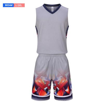 China Breathable Basketball Kit Basketball Uniform Basketball Jersey Good Quality for sale