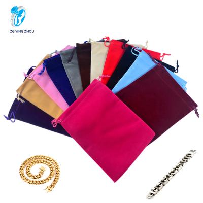 China Mobile jewelry factory power mobile phone packing bag customization DIY flannel package jewelry pouch gift wholesale packing accessory for sale