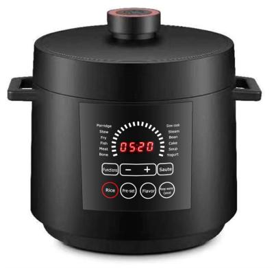 China LB-F11 Hotel Electric Pressure Cooker in Black LED Display 9 in 1 Function Rice Cooker Commercial Home Appliance for sale