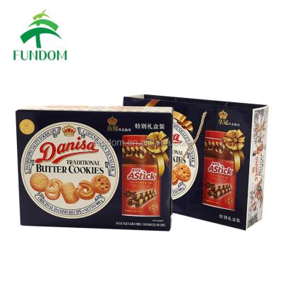 China Recyclable custom design luxury full color printing biscuit and butter cereal packaging apepr bag in box packaging for sale