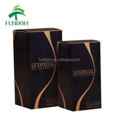 China Alibaba Website Recyclable EU Customize Brand Logo Printing 350 GSM 100ml Fancy Paper Perfume Hot Stamping Luxury Box France for sale