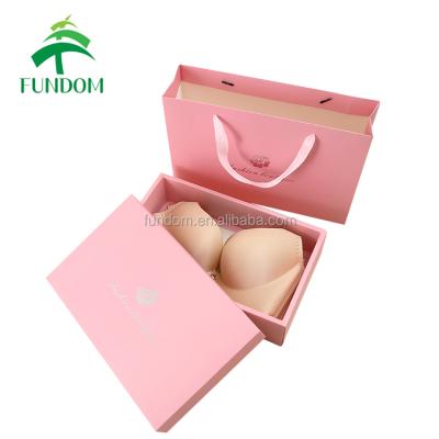 China Small MOQ Recyclable Lid Rose Gift Box And Base Matte Paper Cardboard For Lingerie for sale