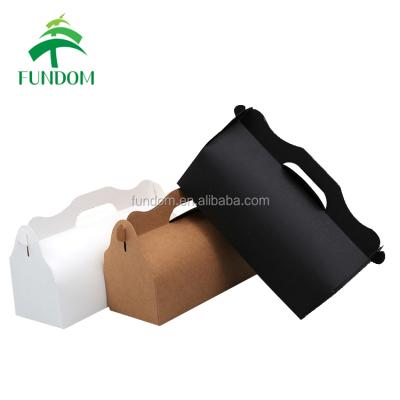 China Cheap Recyclable China Reuse Wholesale Plain White Brown Black Box Packaging For Food Take Away for sale