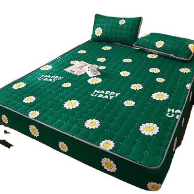 China Wholesale Three-Piece Bedspread Hotel Bedspread Cover Device Anti Dust Mites Cotton Staple Bed Mattress Cover Device for sale