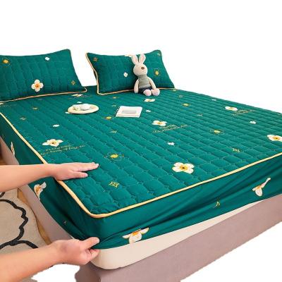 China One Piece Cleaning Anti Dust Mites Cotton Fitted Sheet Mattress Set Fitted Sheet for sale