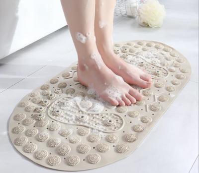 China Durable PVC Bathroom Mat Non-slip Bathroom Magnet Mat Massage Mat for sale