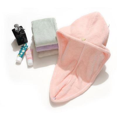 China Microfiber Home After Hair Towel Hair Cap Hat Turban Quick Drying Lady Girls Shower Hair Drying Wrap Women Head Wrap Bathing Accessories for sale