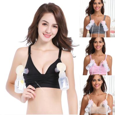 China Antibacterial Custom Maternity Hands Free Breast Pump Seamless Bra Care Breast Pump Underwear For Women for sale