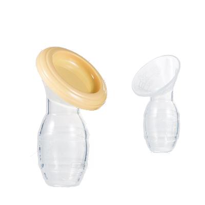 China Bpa Free Silicone Manual Breast Pump Bpa Free With Low Suction Breastmilk Collector Pump Milk Saver for sale