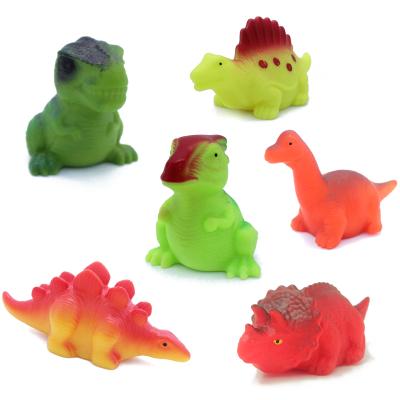 China Bath Toy Hot Sale Safety Plastic PVC Light Up Baby Shower Dinosaur Floating Bath Toy for sale